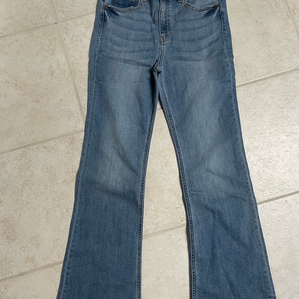 Francesca's Collections Light Blue Flare Jeans